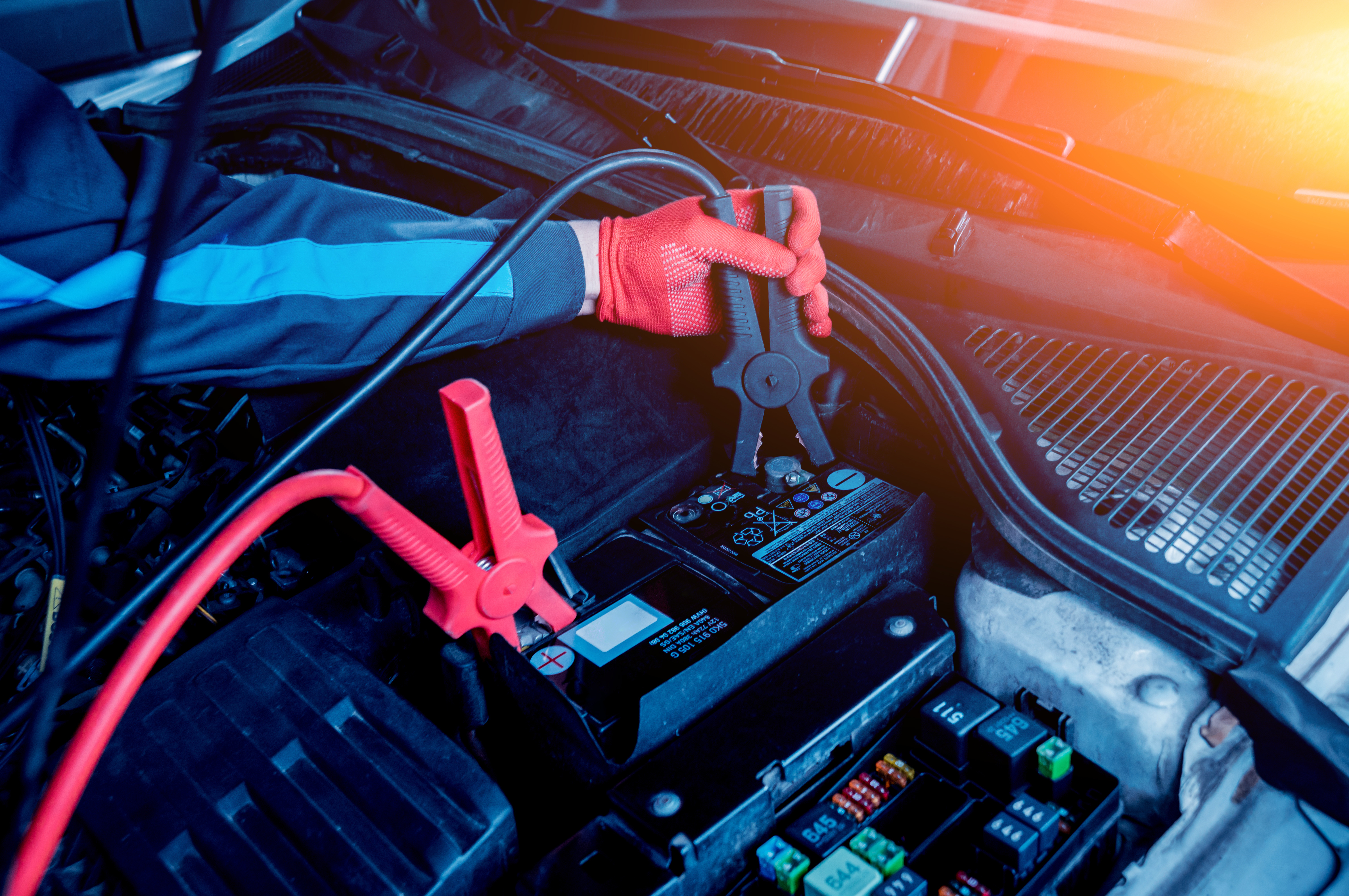 Professional battery replacement at IN'n'OUT Autocentres