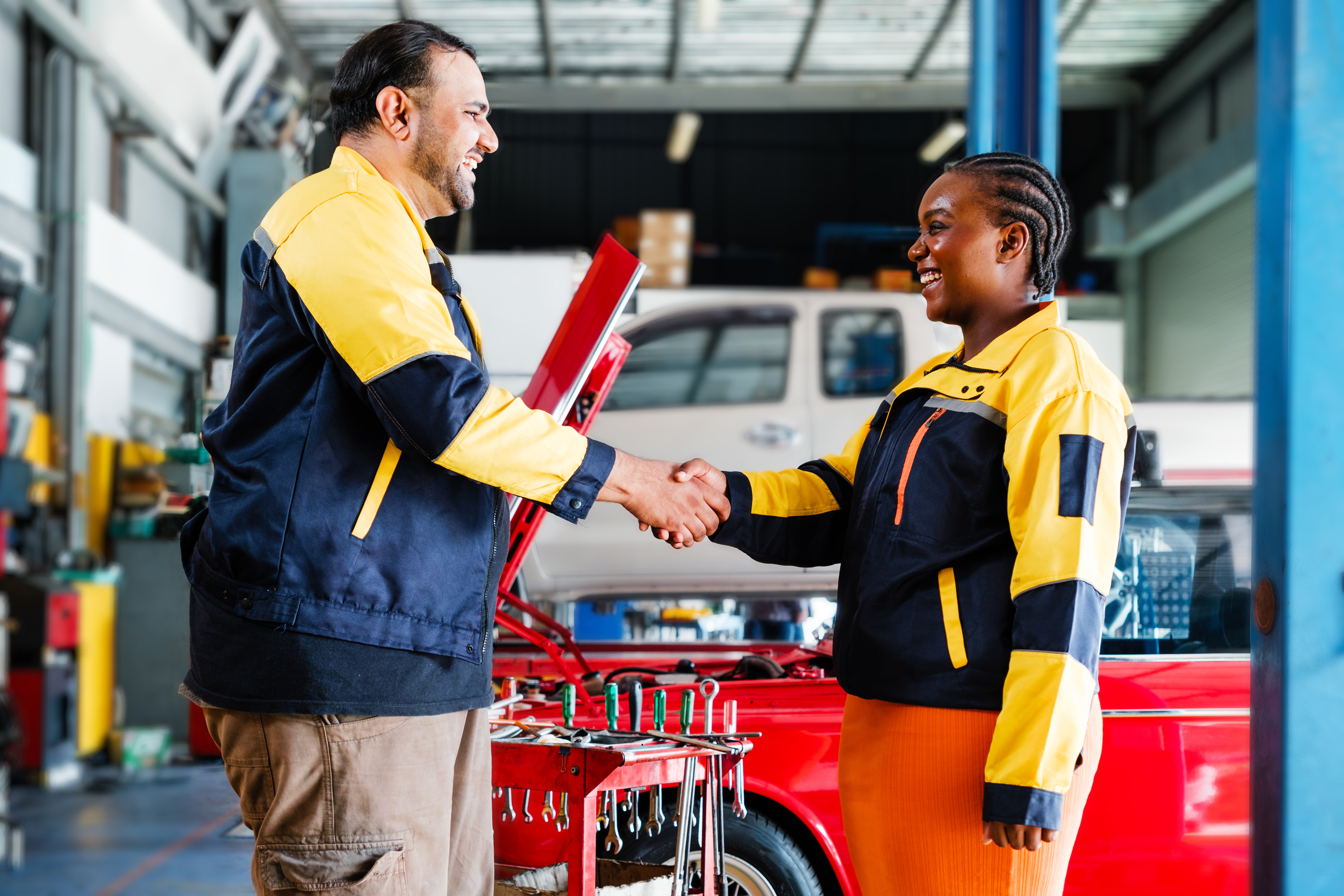 Business vehicle servicing