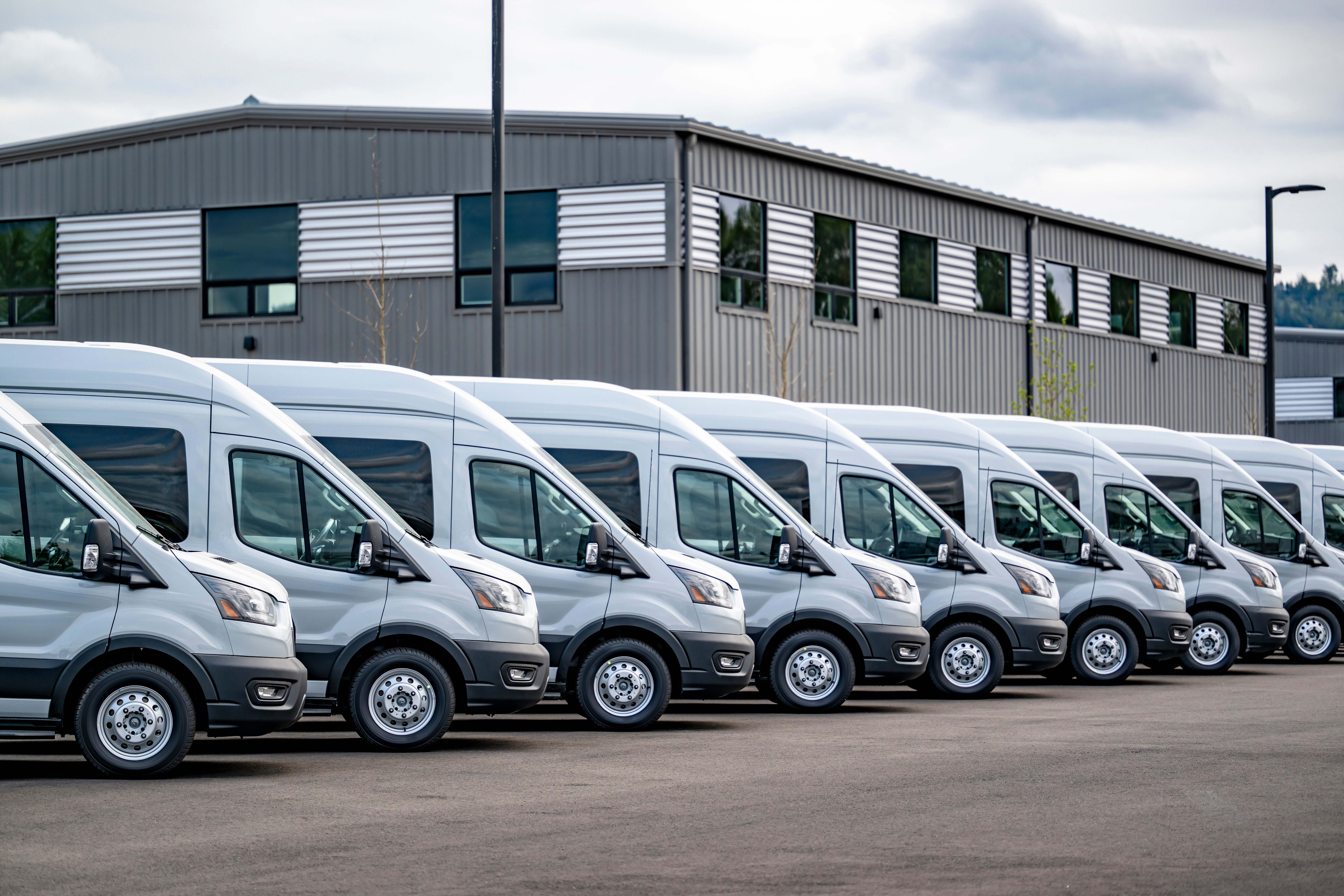 Technician carrying out Class 7 van MOT inspection