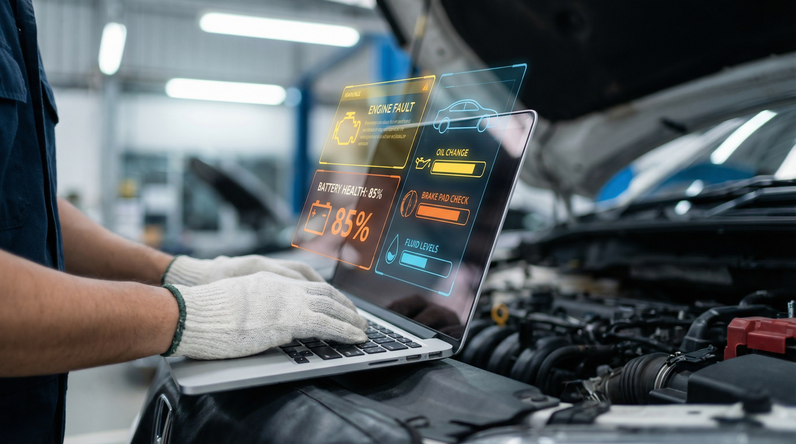 Vehicle diagnostic check at IN'n'OUT Autocentres
