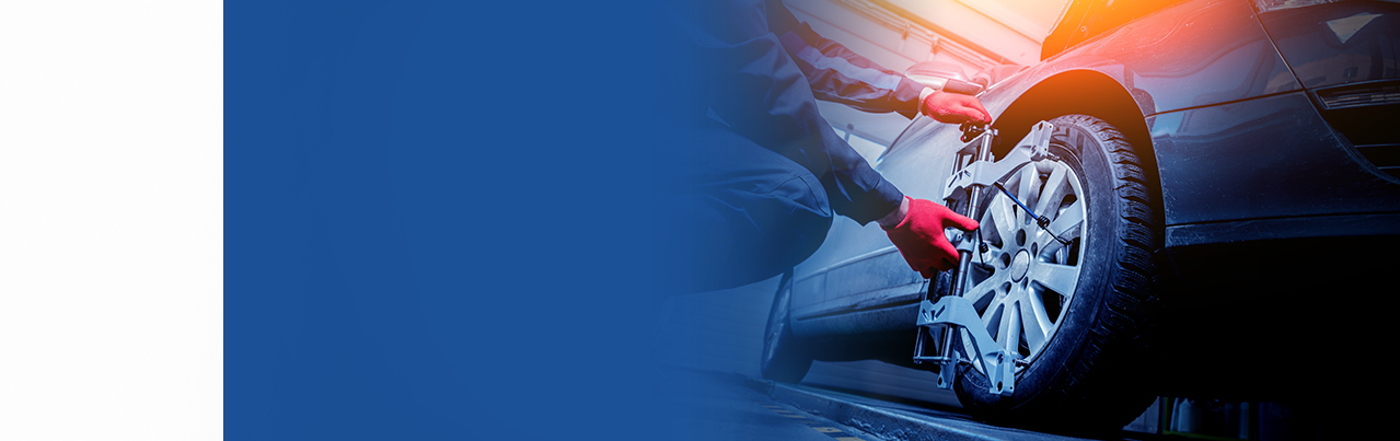 Wheel alignment at IN'n'OUT Autocentres